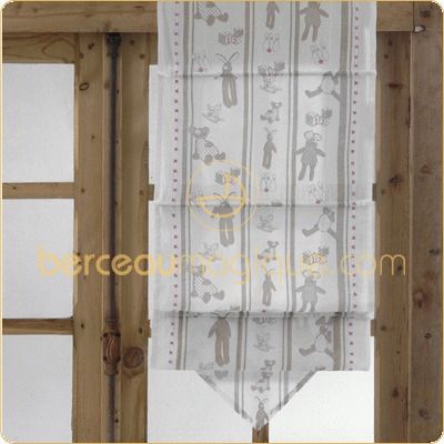 Store rose Mes doudous (45 x 160 cm) par Amadeus