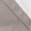 Tablier sortie de bain taupe et blanc 