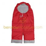 Combizip rouge et gris (taille 2) - Red Castle