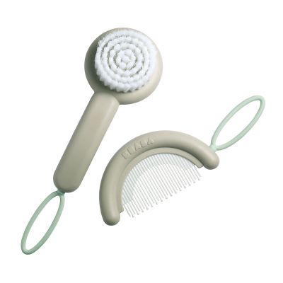 Peigne et brosse poudr� bleu par B�aba