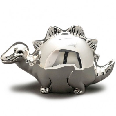 Tirelire Dinosaure (m�tal argent�) par Orf�vrerie de Cr�vigny 