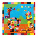 Tapis Elmer dans la jungle (120 x 120 cm) - Petit Jour Paris