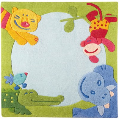 Tapis bébé jungle (140cm x 140cm)