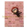 Cadre Ninon ninja sur mur de briques 