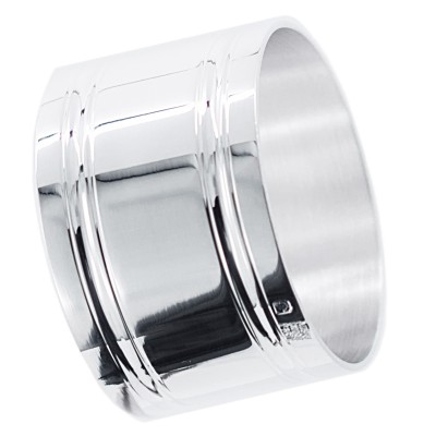 Rond de serviette Filets (m�tal argent�) par Ercuis