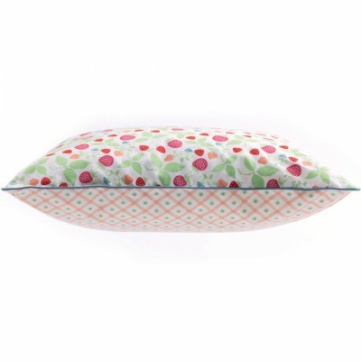 Coussin déhoussable framboises (40 x 40 cm)