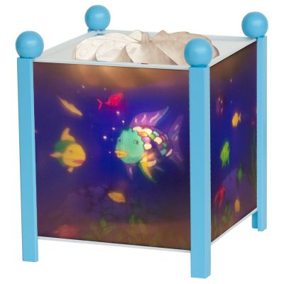 Lanterne magique ''poisson arc en ciel'' bleue