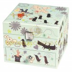 Coffret musical cube fille + pingouin - Trousselier