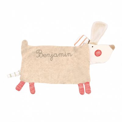 Doudou personnalisable Chien Koko la lune par Moulin Roty