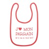 Bavoir J'aime mon parrain