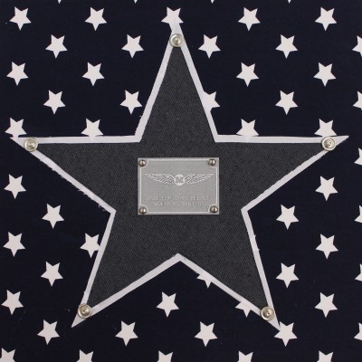 Tableau silver star bleu foncé (30 x 30 cm)