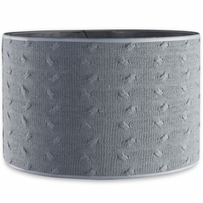 Abat-jour cable uni gris (30 cm)