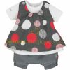 Ensemble top et short Pretty gris (1 mois au 12 mois)