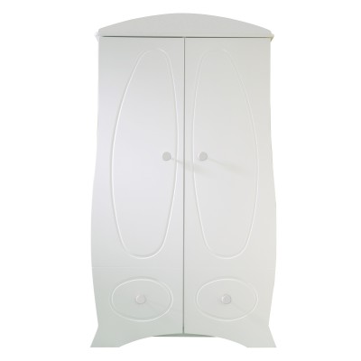 Armoire blanche perle (2 portes)