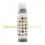 Biberon � pois poudr� rose 330 ml - B�aba