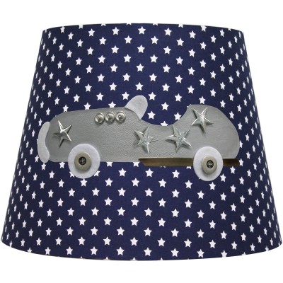 Abat-jour silver star bleu voiture pour lampe (35 x 28 cm)