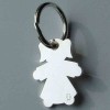 Porte-cl�s petite fille (argent massif)