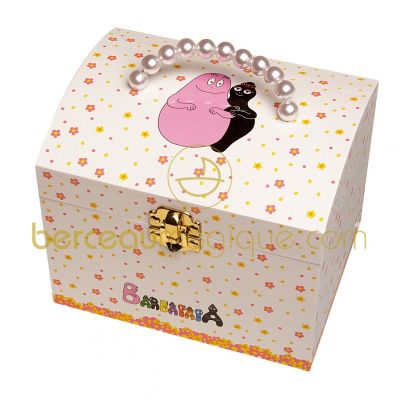 Malle musicale Barbapapa et fleurs par Trousselier