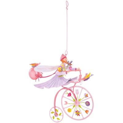 Mobile décoratif triplette papillon rose