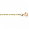 Cha�ne maille for�at diamant� 40 cm (or jaune 375�)