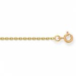 Cha�ne maille for�at diamant� 40 cm (or jaune 375�) - Berceau magique bijoux