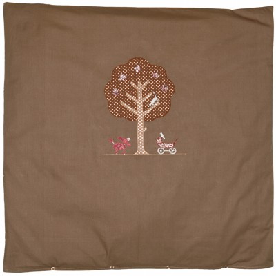 Housse de couette pour berceau marron poodle (80 x 80 cm)