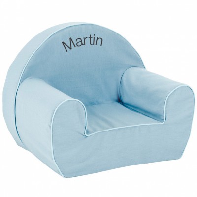 Fauteuil club personnalisable bleu