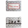 Mini pochette � maquillage grise personnalisable