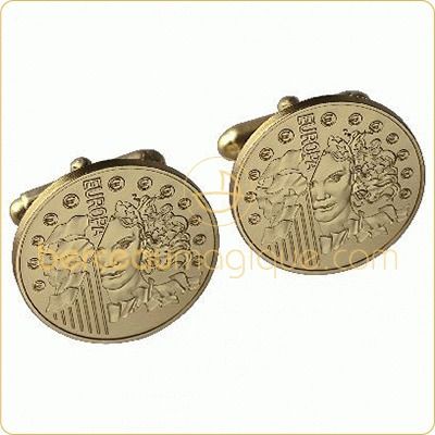 Boutons de manchettes Europa par La Monnaie de Paris