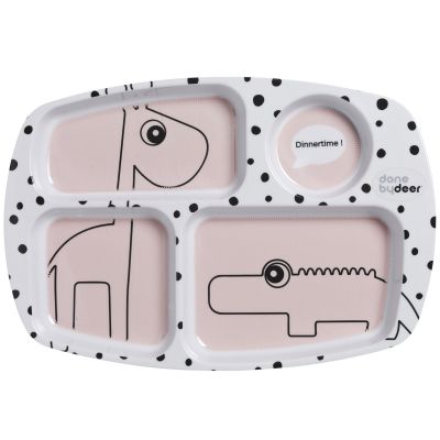 Assiette plateau dots rose