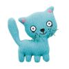 Chat Ninon hochet turquoise (13 cm)