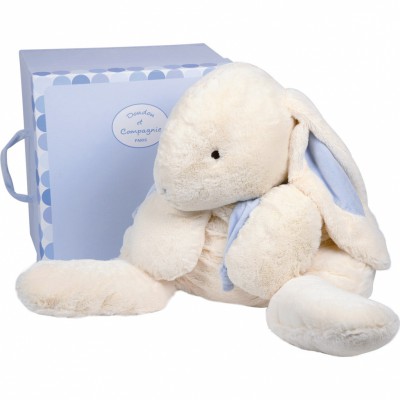 Peluche mon tout petit lapin bleu (75 cm)