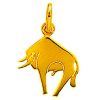 Pendentif breloque taureau (or jaune) 