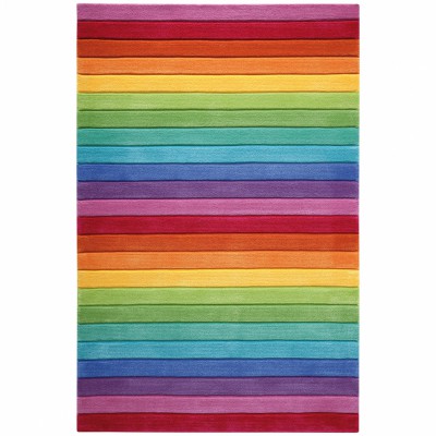 Tapis smart stripe rayures multicolores (150 x 220 cm)