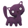 Chat Ninon hochet Violet (13 cm)