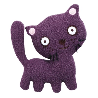 Chat Ninon hochet Violet (13 cm) par Trousselier