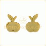 Boucles d'oreilles Pommes (or jaune) - Berceau magique bijoux