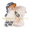 Doudou poup�e ourson Boh�me et sa pochette