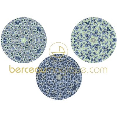 Sticker bulles g�om�triques bleu par Art for Kids