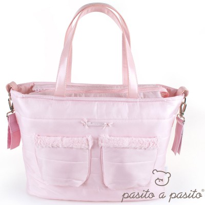 Sac à poussette montblanc rose