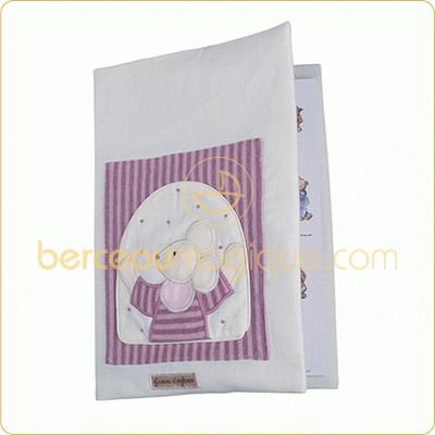 Livre de naissance Souris rose (Sans broderie) par Moulin Roty