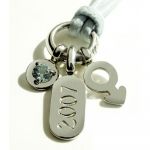 Pendentif Pogo pierre fine (gar�on) (Or blanc) - Mikado