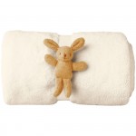 Couverture peluche ivoire (65 x 90 cm) - Trousselier