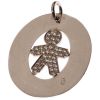 M�daille Bulle empierr�e motif au choix (30mm)
