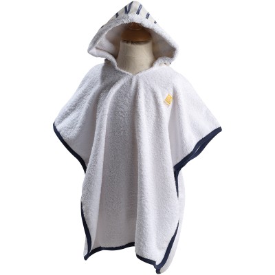 Poncho de bain bleu marine (9-36 mois)