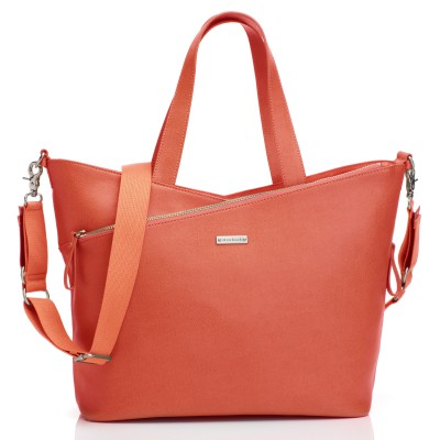 Sac à langer maman lucinda cuir orange