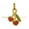 Pendentif Cerise coeur (Or jaune)