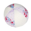 Balle hochet Fleurs parme (10 cm)