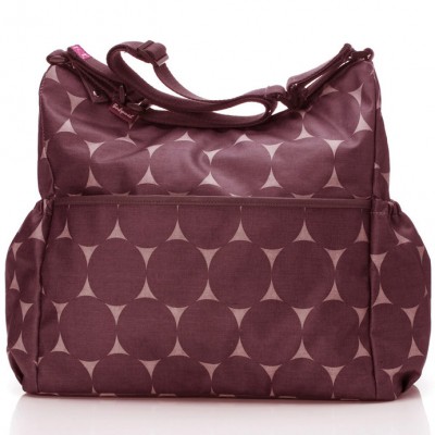 Sac à langer maman big slouchy bordeaux