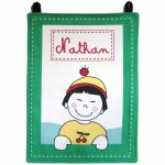 Plaque de porte vert sapin personnalisable - Les Griottes